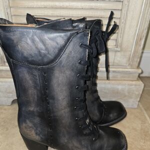 Freebird Black Lace-Up Women's Boots